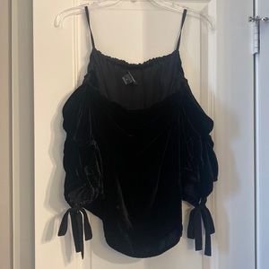 Club Monaco Velvet Top